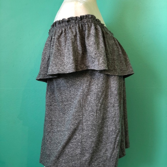 Current/Elliot Ruffled Off-the-shoulder top - Picture 5 of 8